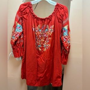 Free People-Fleur du jour mini in red